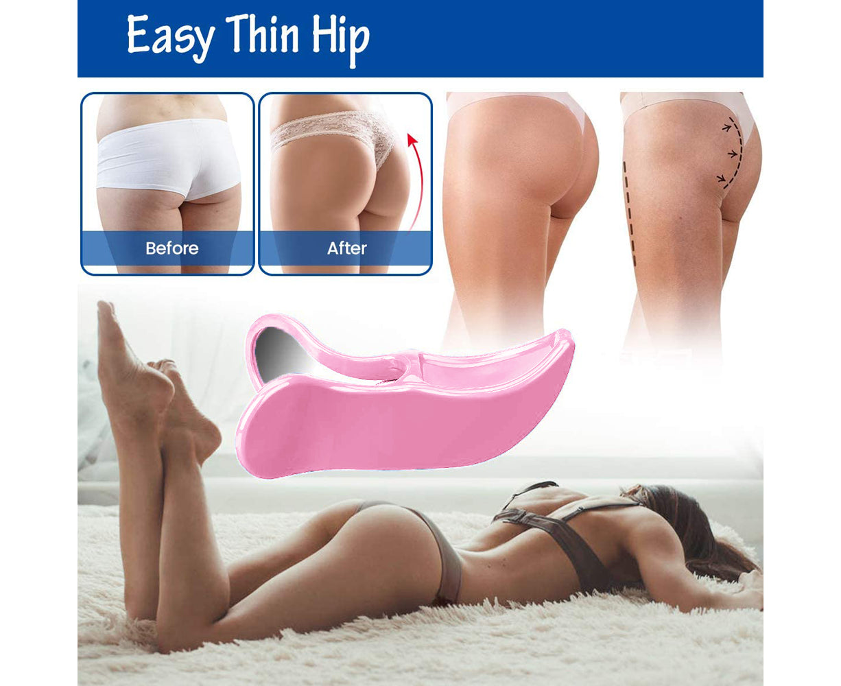 Pelvis Floor Muscle Medial Exerciser Hip Muscle&Inner Thigh Trainer Correction Beautiful Buttocks for Women - Pink