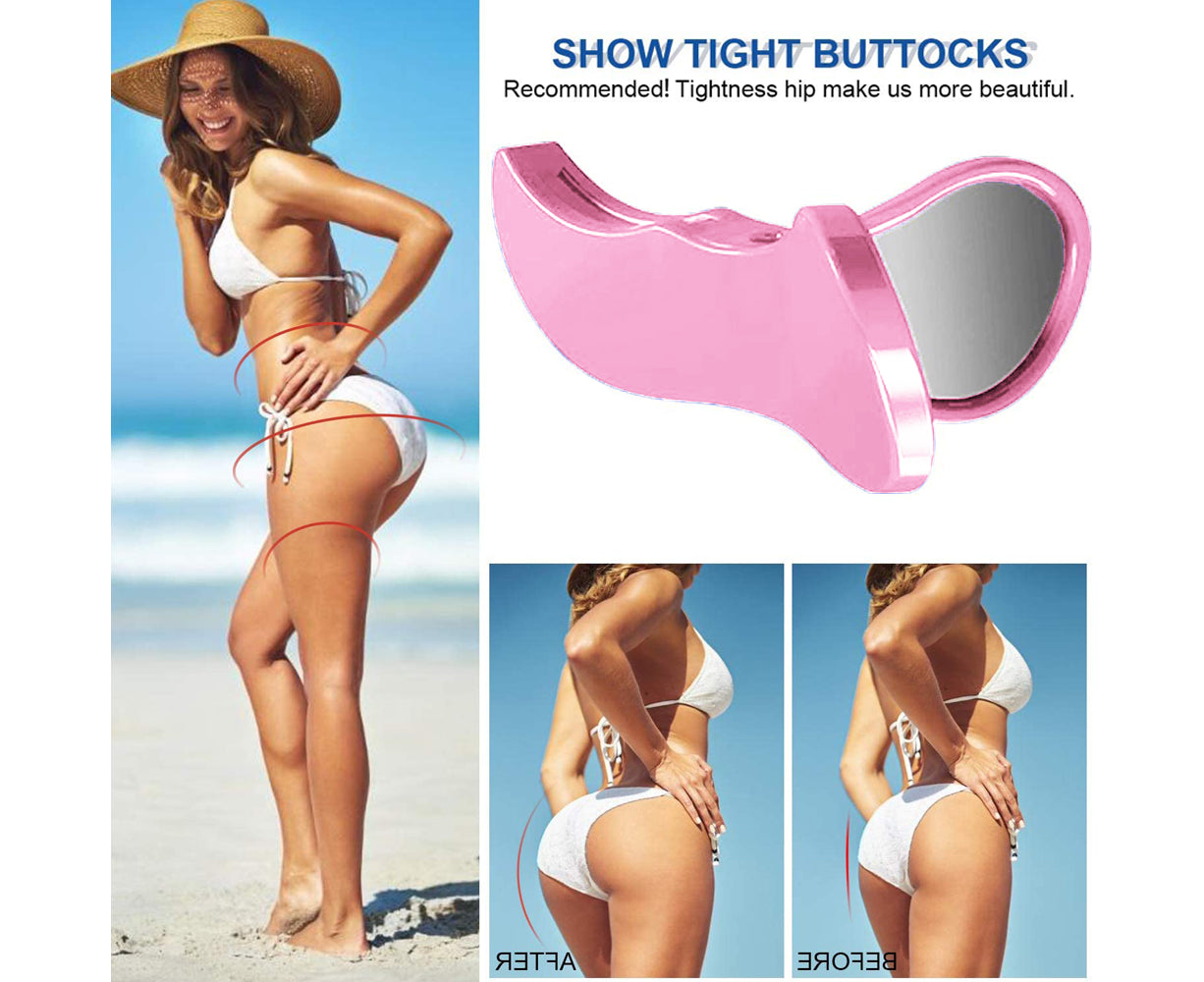 Pelvis Floor Muscle Medial Exerciser Hip Muscle&Inner Thigh Trainer Correction Beautiful Buttocks for Women - Pink