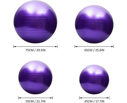 Yoga ball, anti-burst, thickened, stability, balance ball, pilates, barre, physiotherapy, exercise ball, gift, air pump