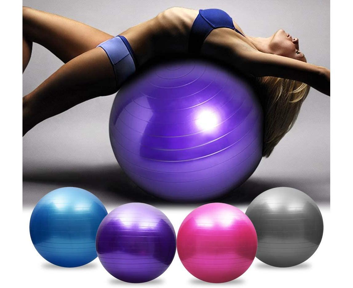 Yoga ball, anti-burst, thickened, stability, balance ball, pilates, barre, physiotherapy, exercise ball, gift, air pump
