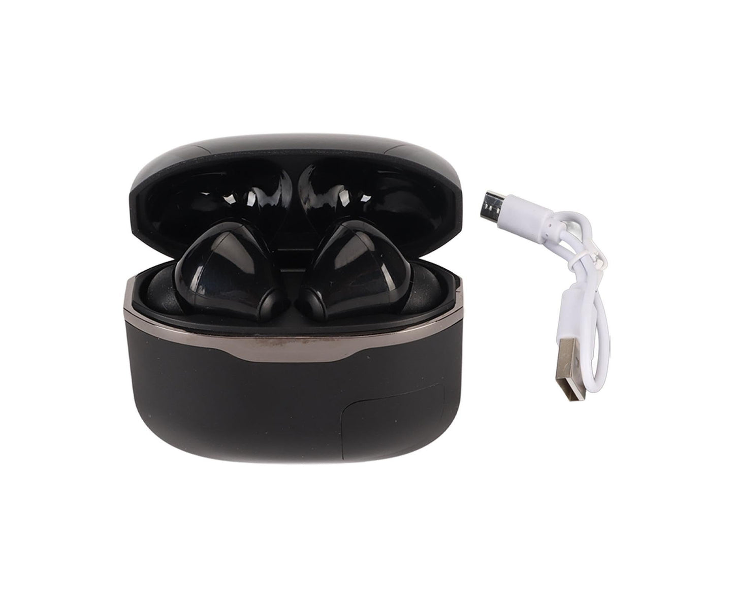 Wireless Earbuds Bluetooth 5.0 LED Digital Display 24Hrs Play Time HiFi Sports Earphones for Music Black