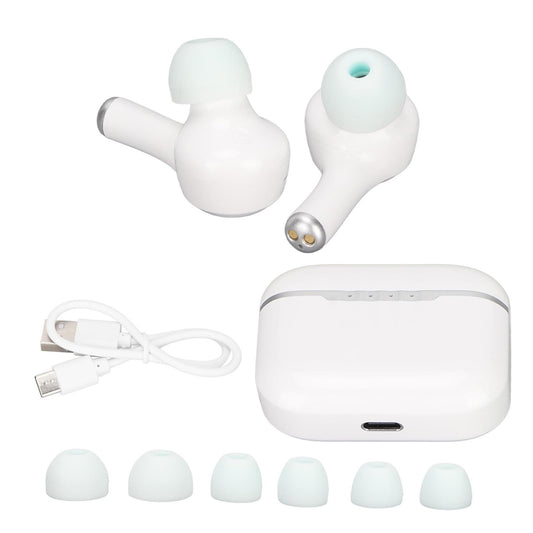 Translator Earbuds Bluetooth 5.2 Supports 84 Languages 5 Modes Noise Canceling Wireless Translator Earbuds White
