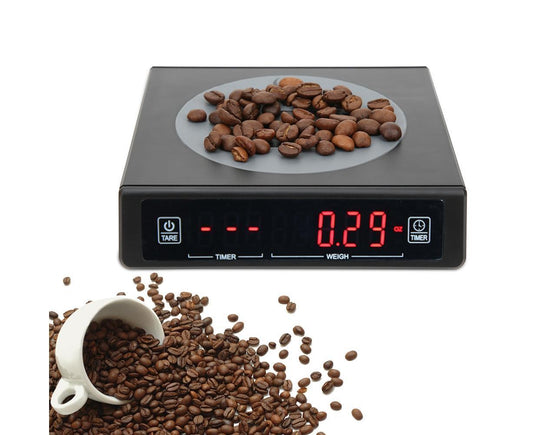 Black Coffee Baking Kitchen Electronic Scale Battery Rechargeable with Timing Function 3kg/0.1g
