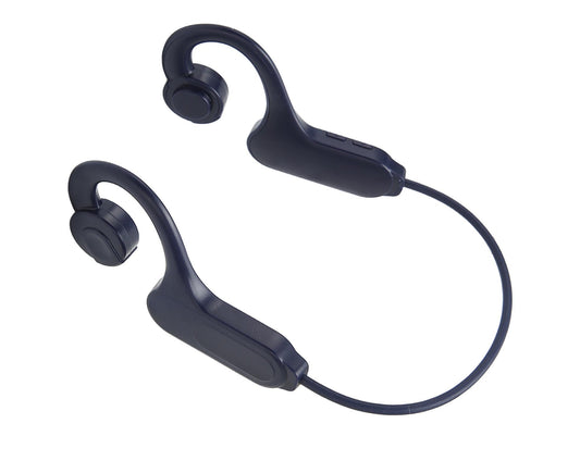 Bone Conduction Headphones Bluetooth 5.3 LED Digital Display IPX5 Waterproof Wireless Earphones for Sports Blue