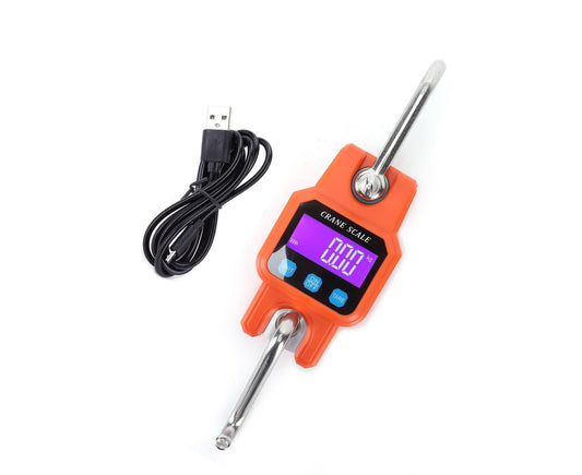 WH-C06 Rechargeable Digital Hanging Scale Mini Crane Scale Electronic Hook Scale for Home(Orange )