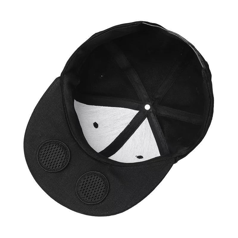 Black Wireless Bluetooth Hat - Sports Cap with Dual Speakers, Bluetooth 5.4,Outdoor Music Hat for Running,Jogging,and Sports