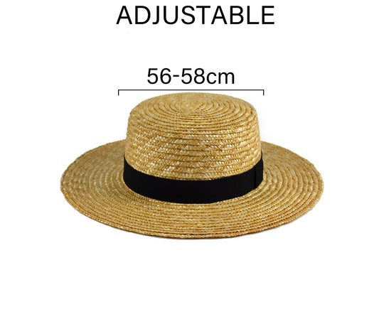 Straw Sun Hats for Women Wide Brim Boater Hat Summer Packable UV Protection Beach Hats for Women Men