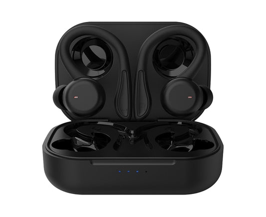 Earphones Ear Hook Touch IPX6 Waterproof Running Black