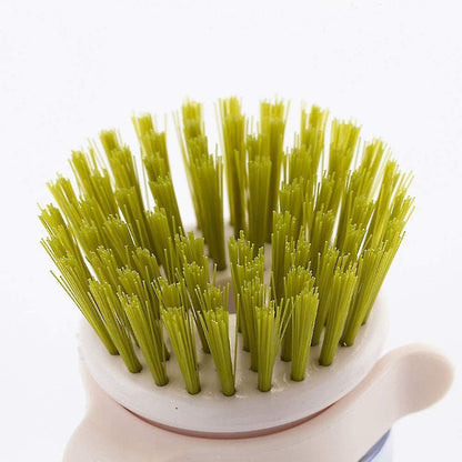 Palm Brush Upgraded,dish Brush Kitchen Soap Dispensing Brush With Storage Stand Dishes Mini Soap Liquid Brush For Kitchen Dish Pot Pan Sink