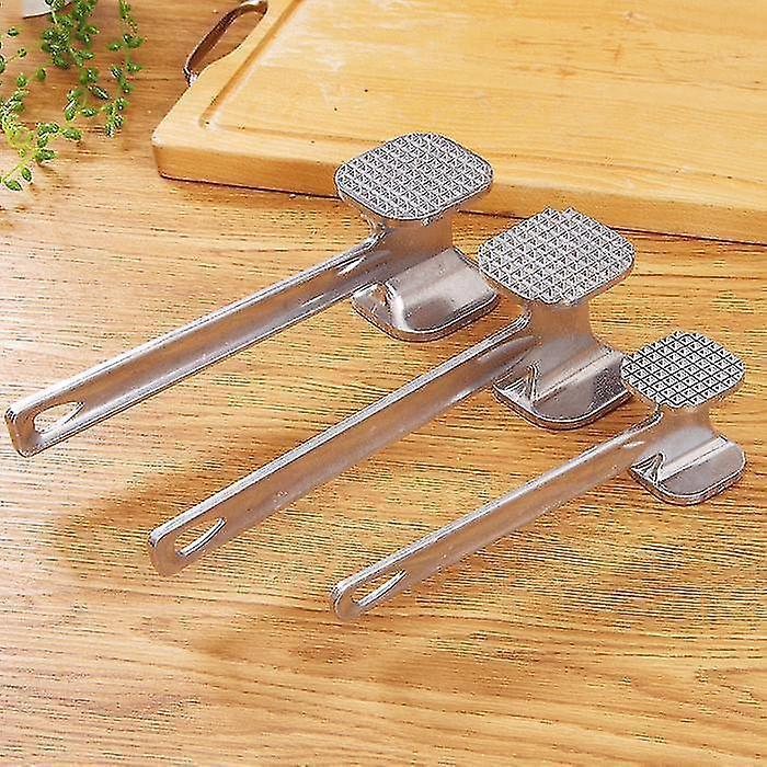 1pcs Stainless Steel Useful Loose Meat Tenderizers Meat Hammer For Steak Knock-sided For Steak Pork Pounders Kitchen Tools
