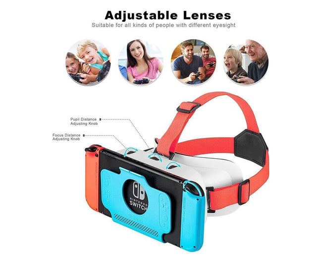 VR Headset for Nintendo Switch / Switch OLED /Nintendo Switch 3D VR (Virtual Reality) Glasses, Switch VR Labo Goggles Headset for Nintendo Switch Main Image