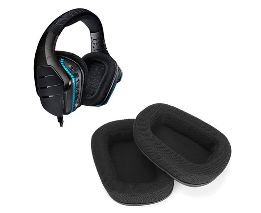 Ear Cushion Pads Sponge Breathable Mesh Replacement Earpads Cover Compatible for Logitech G633 G933
