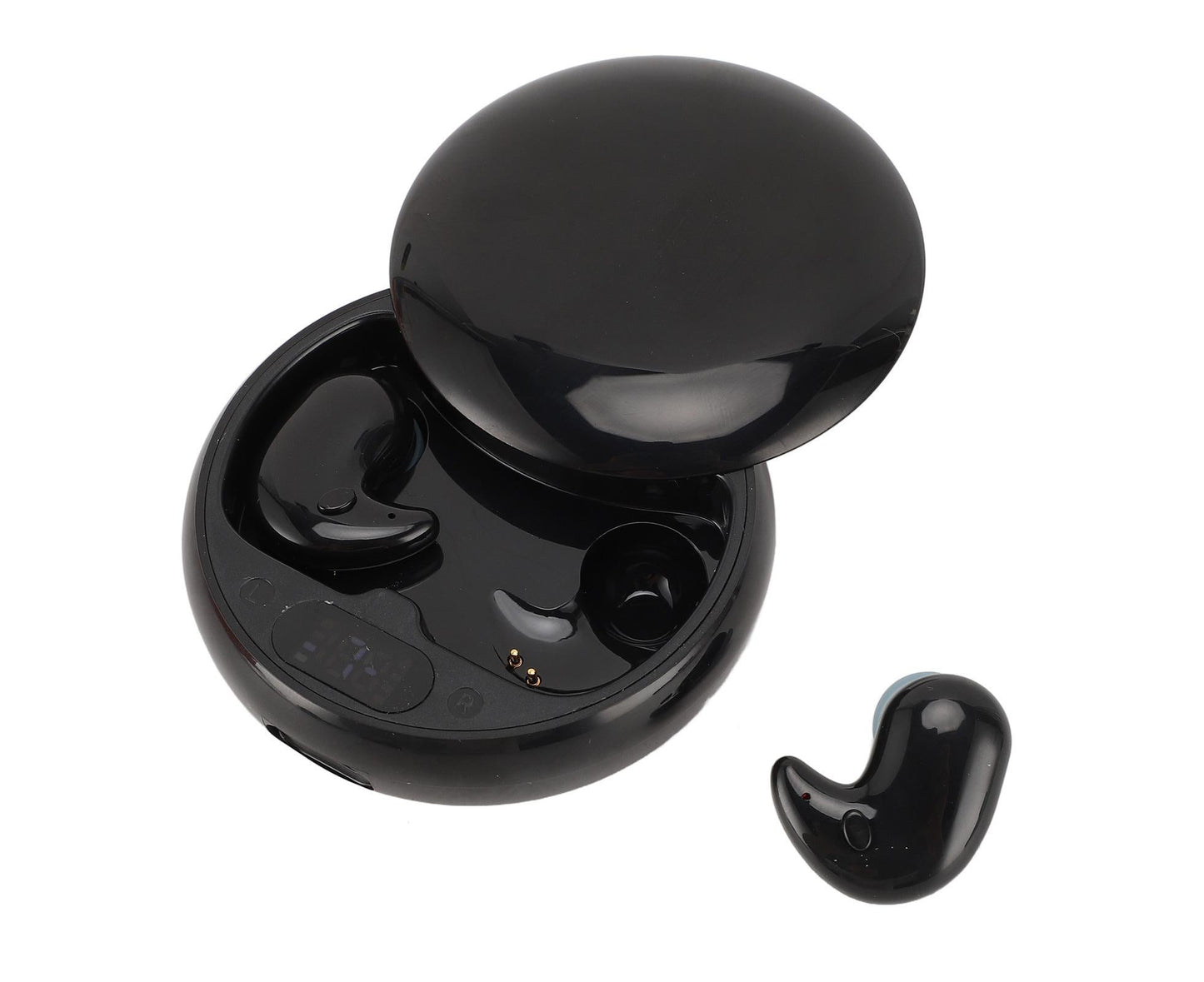 Language Translator Earbuds Two Way Translation Earphones Real Time Headset With 144 Languages Bluetooth Online For Traveling Business Learning Black