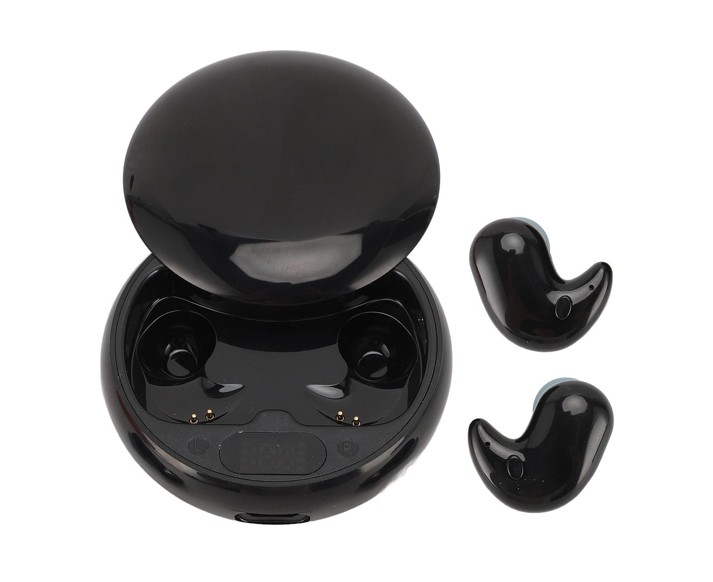 Language Translator Earbuds Two Way Translation Earphones Real Time Headset With 144 Languages Bluetooth Online For Traveling Business Learning Black