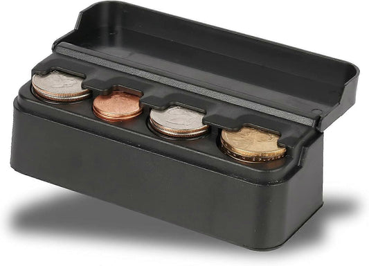 Universal Car Coin Change Organizer Compatible with Coins of Different Sizes, Car Interior Accessories