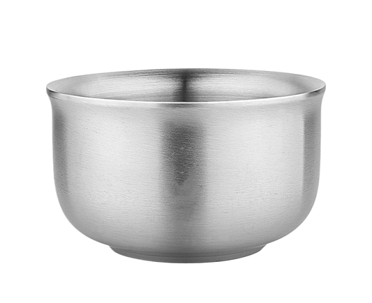 Stainless Steel Double Wall Insulated Round Rice Soup Bowl Kitchen Tableware-12.5cm