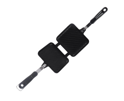 Sandwich Pan, Double-Sided Non-Stick Breakfast Frying Pan, Flat Bottom Panini Maker