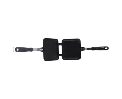 Sandwich Pan, Double-Sided Non-Stick Breakfast Frying Pan, Flat Bottom Panini Maker