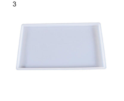Craft Tray Plate Fruit Bowl Silicone Square Rectangle Shape Resin Mold DIY Tool-8#