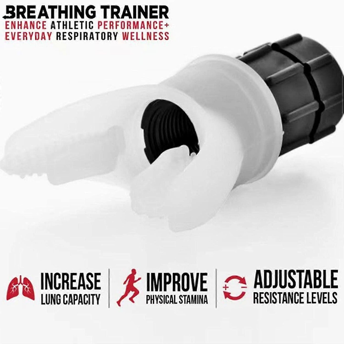 Breathing Exercise Device For Lungs, Lung Capacity Exerciser, Portable Breath Fitness Exerciser Device For Men Women