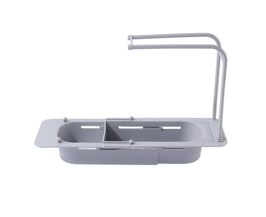 Sink Drain Strainer Telescoping Quick Drainage PP Anti-Deformed Sink Strainer Basket for Home-Grey