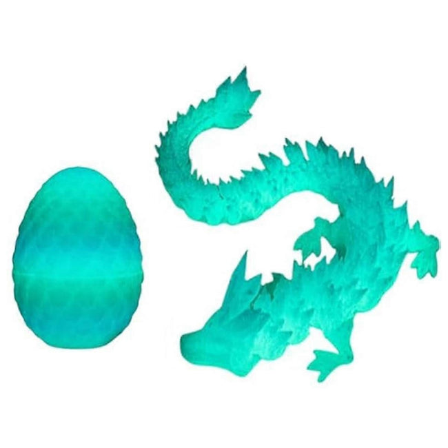 3D Printed Dragon Egg,Mystery Crystal Dragon Egg Surprise,Articulated Crystal Dragon Eggs with Dragon Inside Hover Image