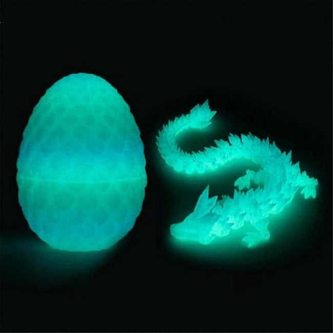 3D Printed Dragon Egg,Mystery Crystal Dragon Egg Surprise,Articulated Crystal Dragon Eggs with Dragon Inside Main Image