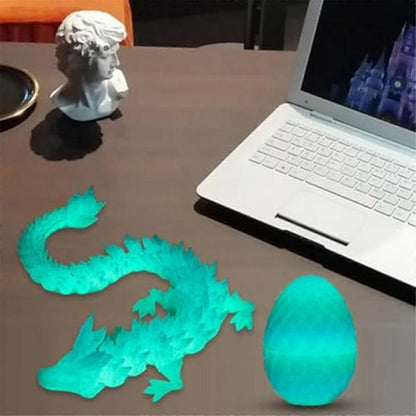3D Printed Dragon Egg,Mystery Crystal Dragon Egg Surprise,Articulated Crystal Dragon Eggs with Dragon Inside