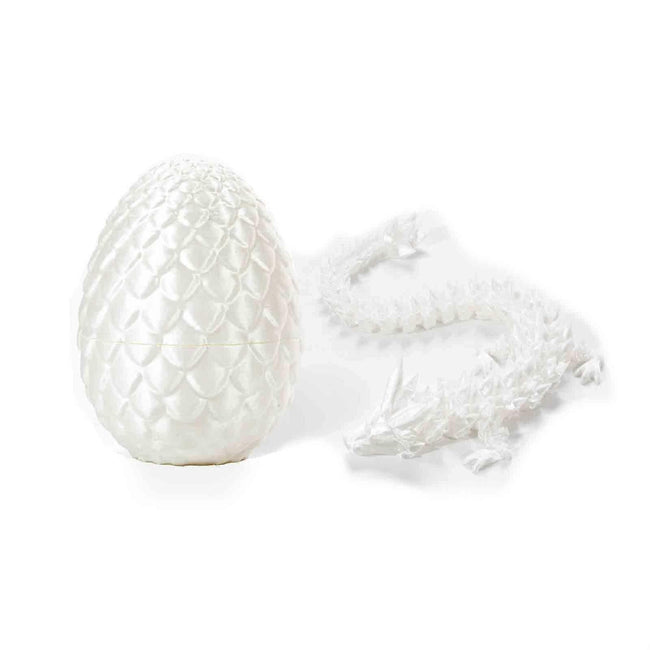 3D Printed Dragon in Egg, Full Articulated Dragon Crystal Dragon with Dragon Egg,50% Offer Hover Image