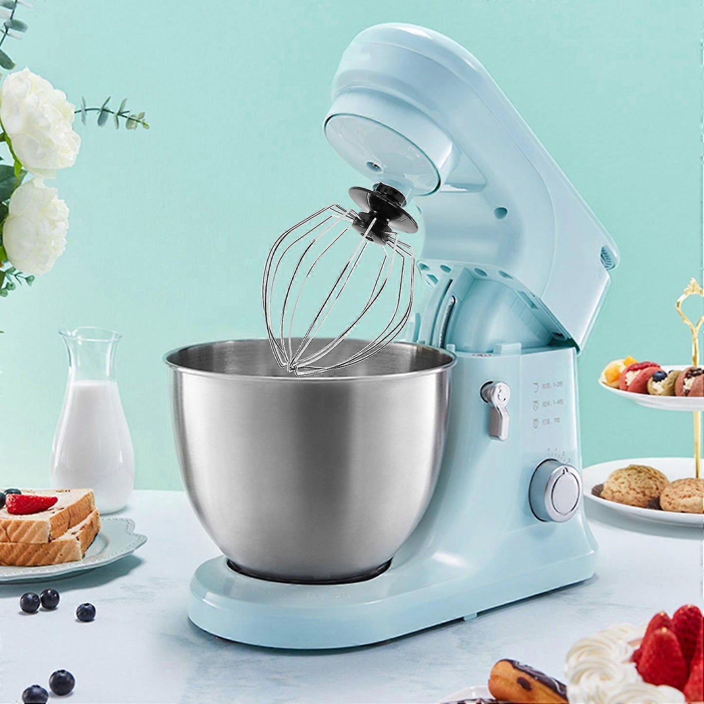 Stainless Steel Balloon Whisk - Wire Whip Mixer Attachment