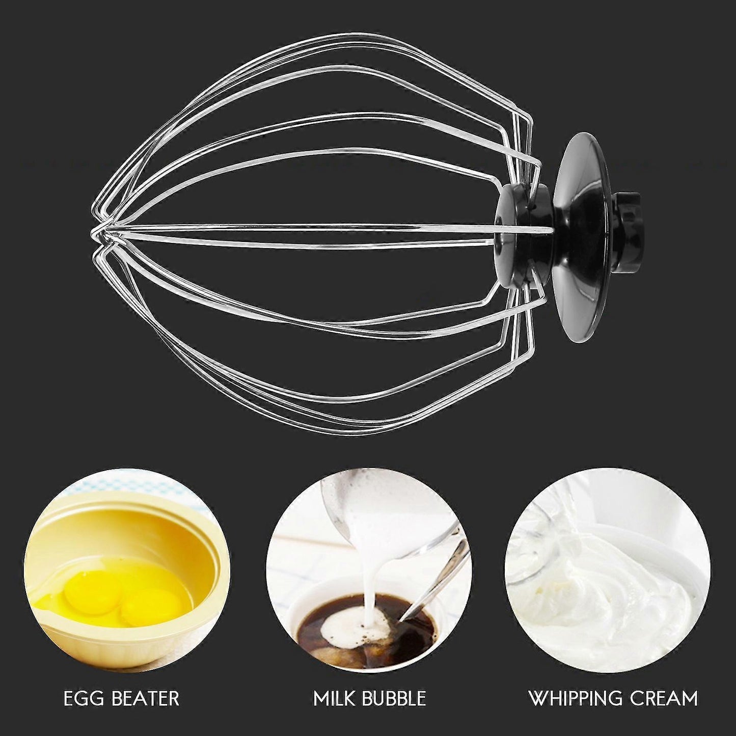 Stainless Steel Balloon Whisk - Wire Whip Mixer Attachment