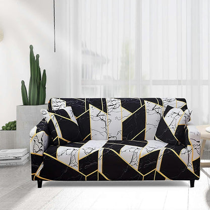 2 Seater Elastic Sofa Cover with Armrests Armchair Furniture Protector Universal Fit