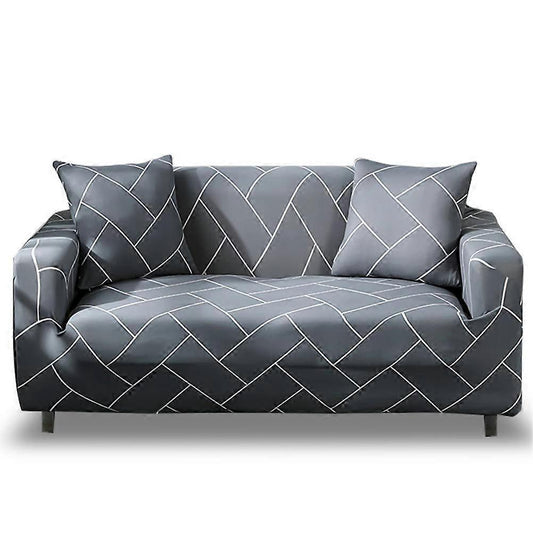 Stretch Sofa Cover 2 Seater with Armrests 110-160cm