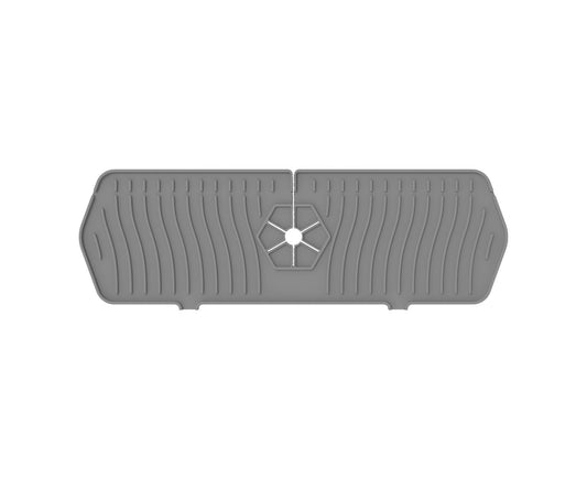 Sink Faucet Mat Silicone Splash-proof Drain Pad-Grey M