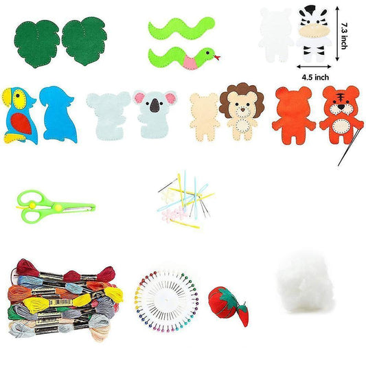 Felt Animal Sewing Kit - DIY Hand Sewing Craft Kit