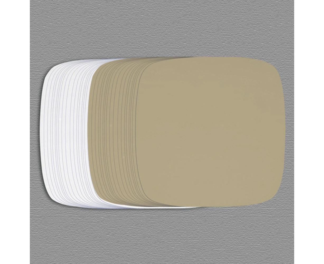 100Pcs Non-Stick Oilproof Barbecue Kitchen Oven Baking Pan BBQ Liner Papers Mats-Khaki 8.5 inch