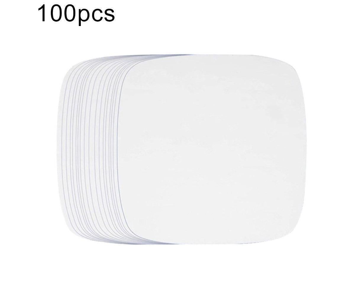 100Pcs Non-Stick Oilproof Barbecue Kitchen Oven Baking Pan BBQ Liner Papers Mats-Khaki 8.5 inch
