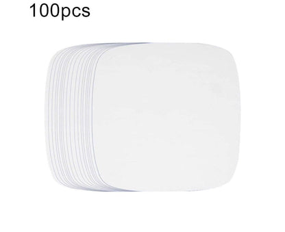 100Pcs Non-Stick Oilproof Barbecue Kitchen Oven Baking Pan BBQ Liner Papers Mats-Khaki 8.5 inch