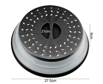 Microwave Cover TPR Microwave Splatter Guard-Black