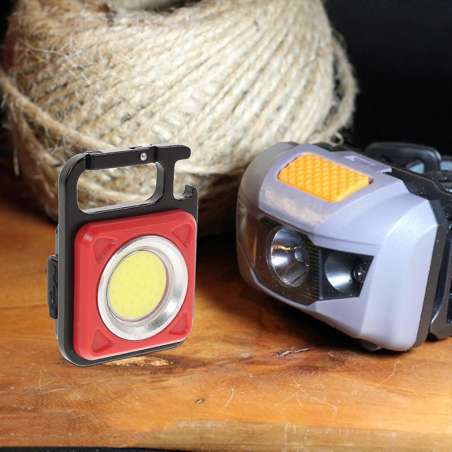 USB Rechargeable Keychain Flashlight Portable Emergency Mini Torch