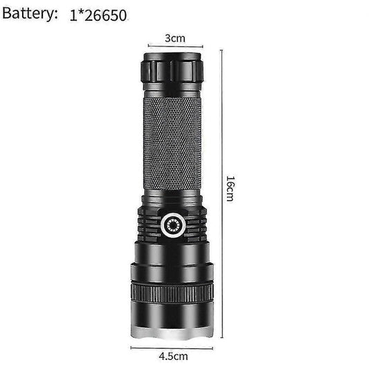 Bright Tactical LED Flashlight Rechargeable Torch for Outdoor and Emergency