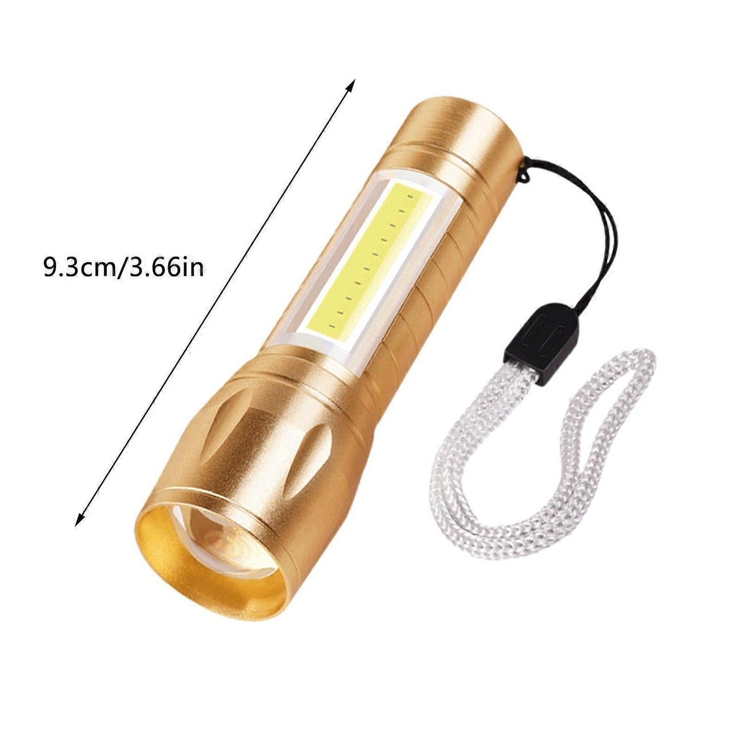 Super Bright LED Tactical Flashlight Zoomable Rechargeable with Multiple Modes