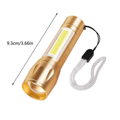 Super Bright LED Tactical Flashlight Zoomable Rechargeable with Multiple Modes
