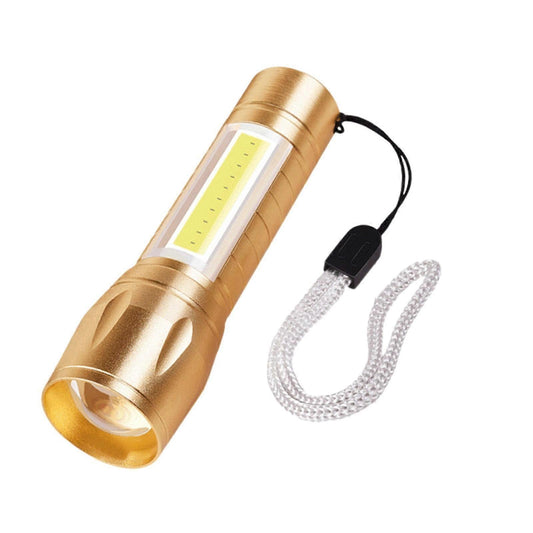 Super Bright Rechargeable LED Flashlight Zoomable with Modes Handheld Torch (FF)