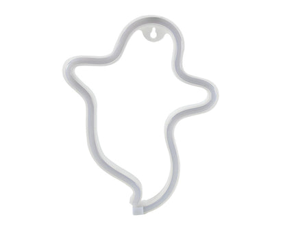 LED Lights Sign Ghost Pattern Beautiful Plastic Luminous Halloween Neon Light for babies-Blue