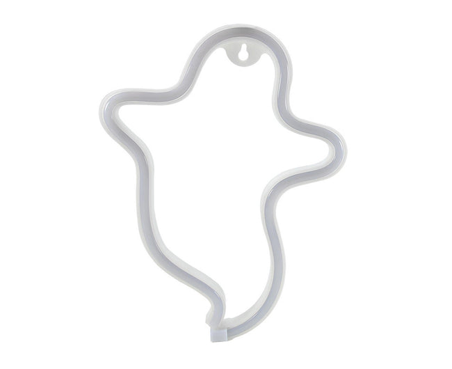 LED Lights Sign Ghost Pattern Beautiful Plastic Luminous Halloween Neon Light for babies-Blue Main Image