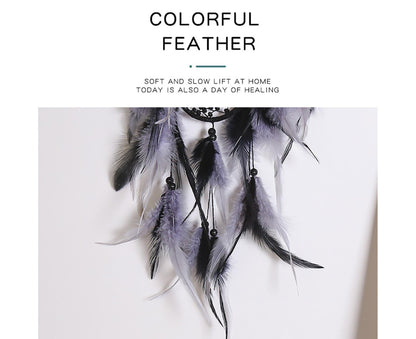 Feather Dream Catcher Home Decor-Black