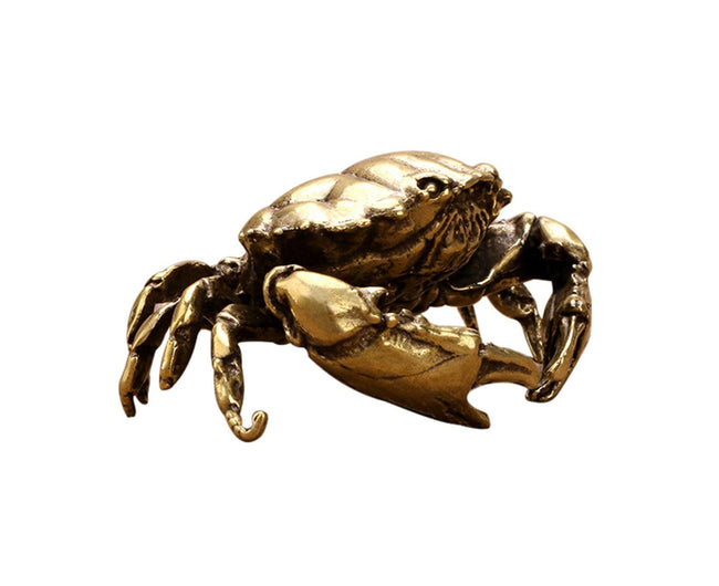 Brass Crab Statue for Gift-Brass Color Main Image