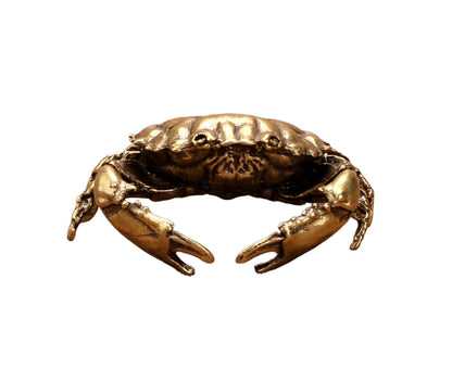 Brass Crab Statue for Gift-Brass Color