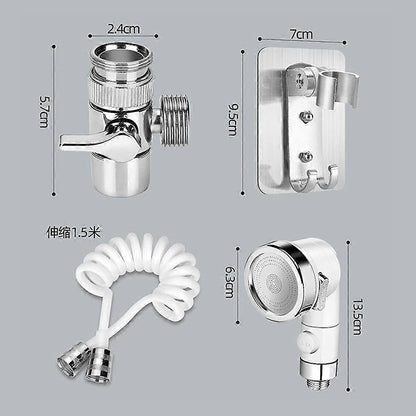 Shower Head Set with Hose, Adjustable Handheld Shower